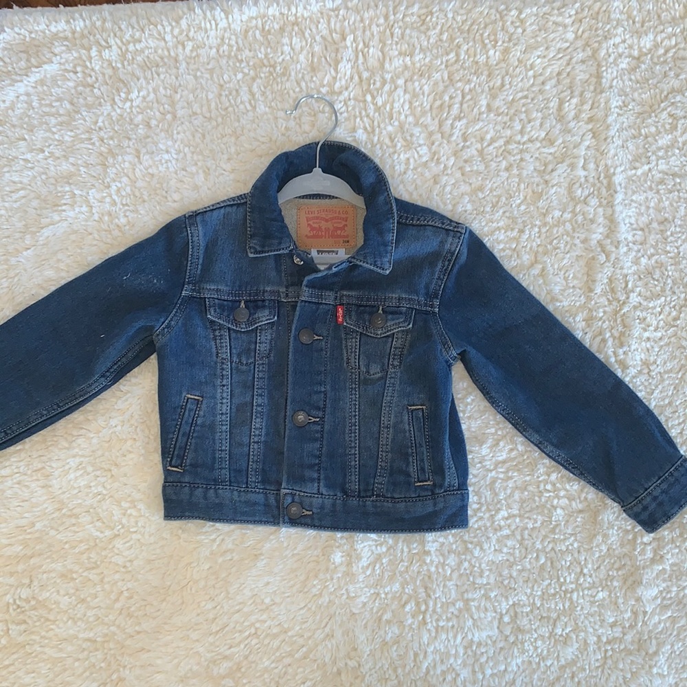 Toddler soft denim trucker jacket